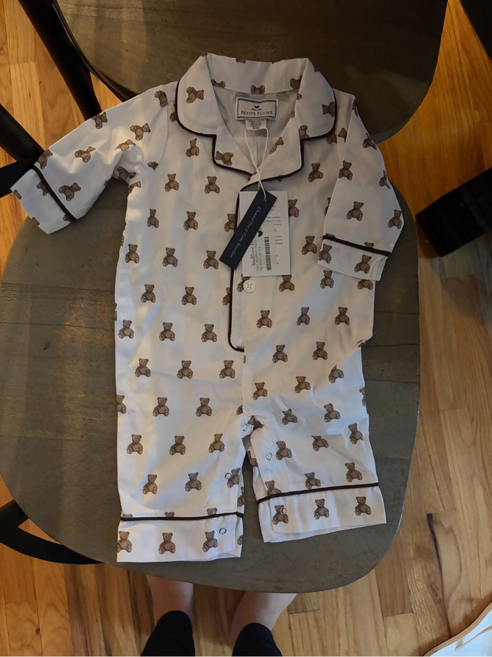 NWT Petite Plume teddy bear pajamas